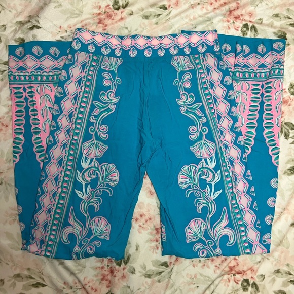 Lilly Pulitzer Bal Harbour Palazzo Pant Sz XS Waterya Waiting For Teal NWT $128 - Picture 5 of 5
